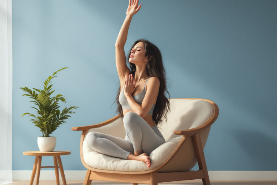 Transcendez les Limites: Cours de Yoga Chaise Inédits en Action